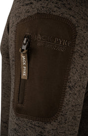 Half-Zip Microfleece - Brun Melange