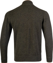 Half-Zip Tröja - Olivgrön Lammullströja