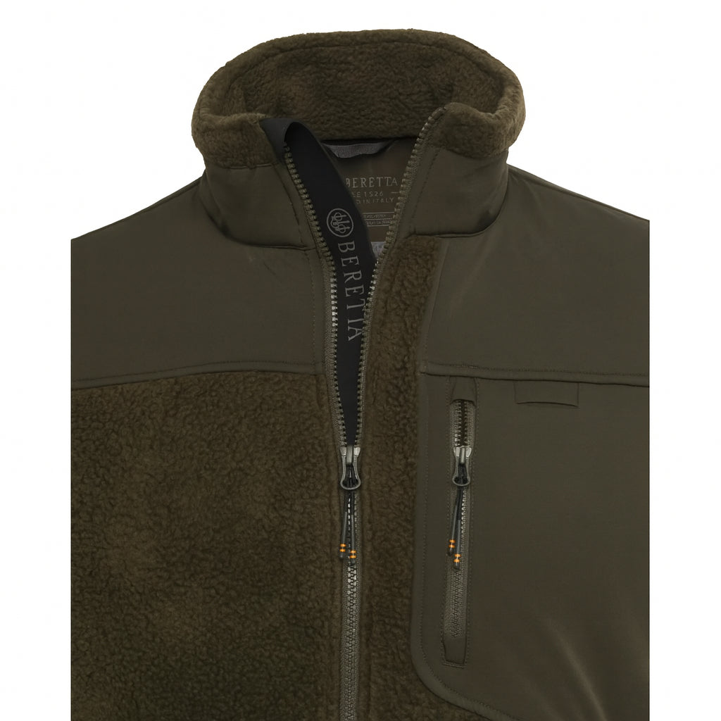 Halifax Sherpa Fleece Jacket - Green Moss