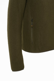 Halifax Sherpa Fleece Jacket - Green Moss