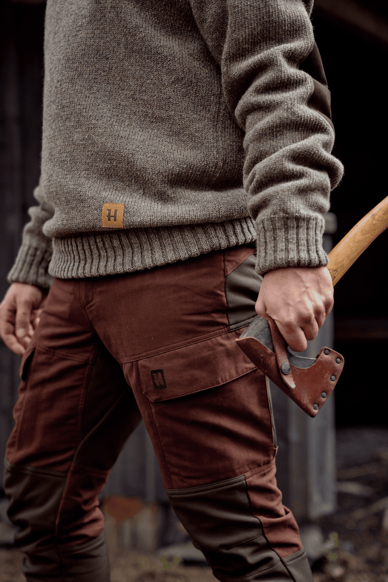 Härkila Scandinavian Byxor - Bloodstone red/Shadow brown