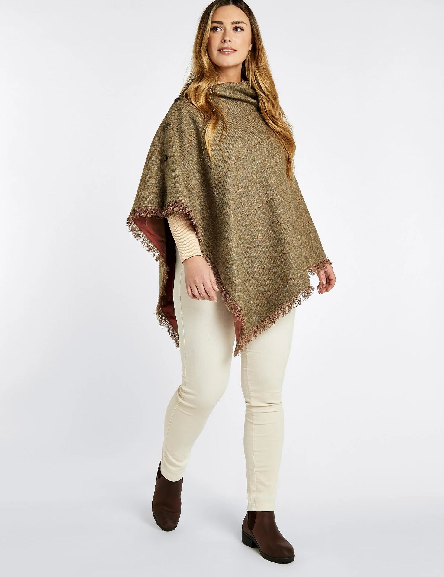 Dubarry Hazelwood Tweed Poncho - Burren