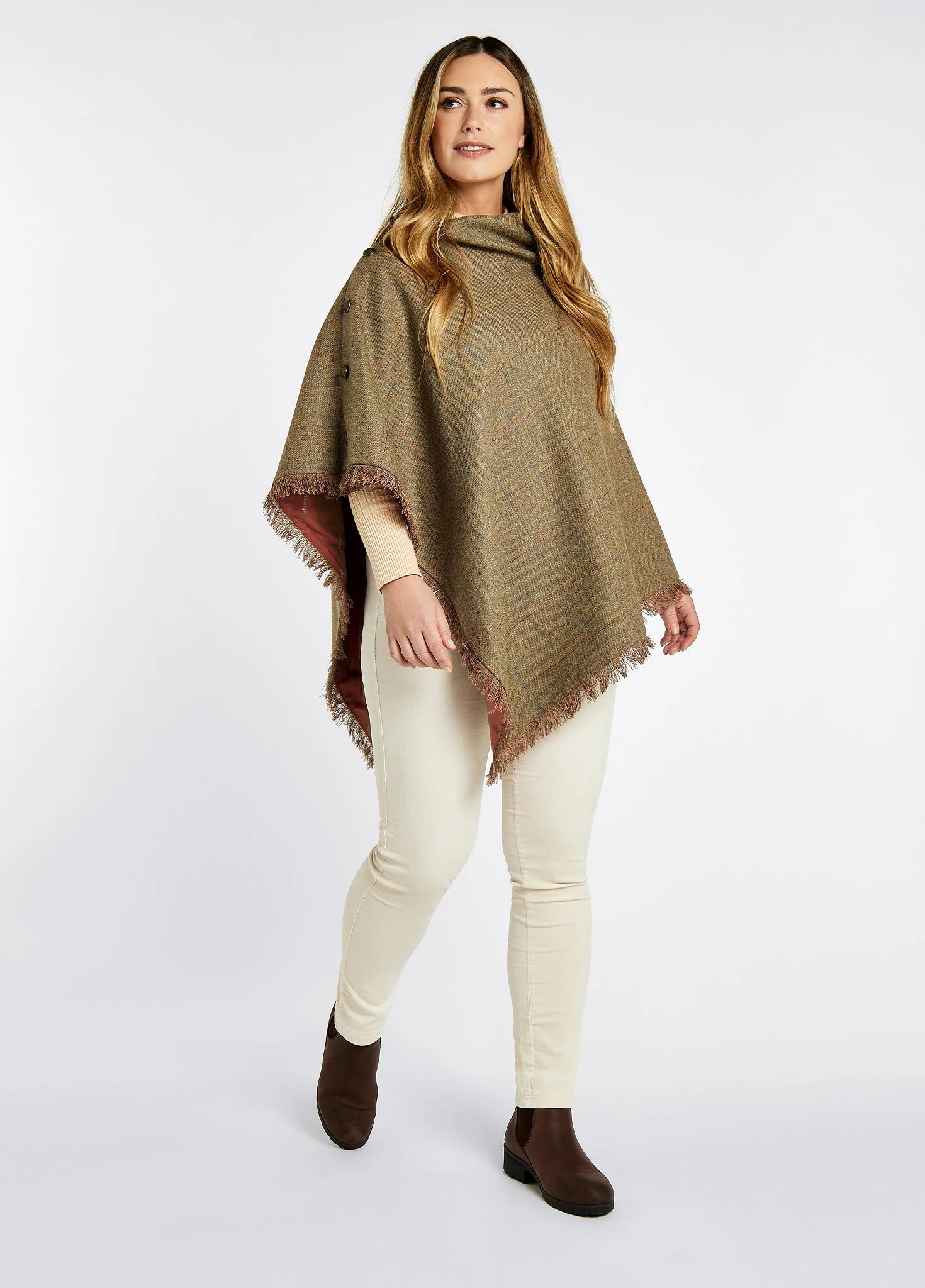 Dubarry Hazelwood Tweed Poncho - Burren