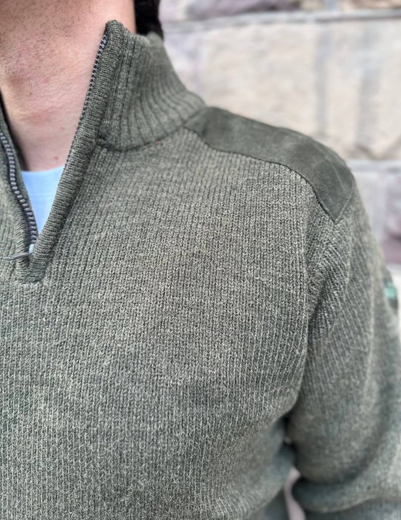 Hebrides Windstopper - Jakttröja i Half-Zip