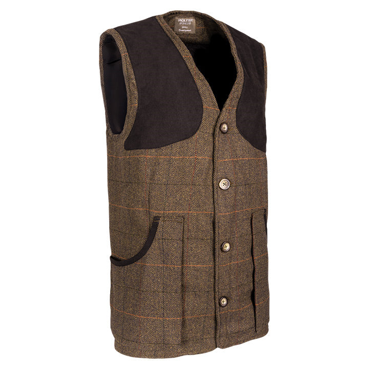 Jack Pyke Shooting Vest - Brown Tweed 