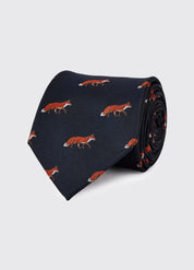 Jaktslips i Silke - Kavanagh Fox-Navy