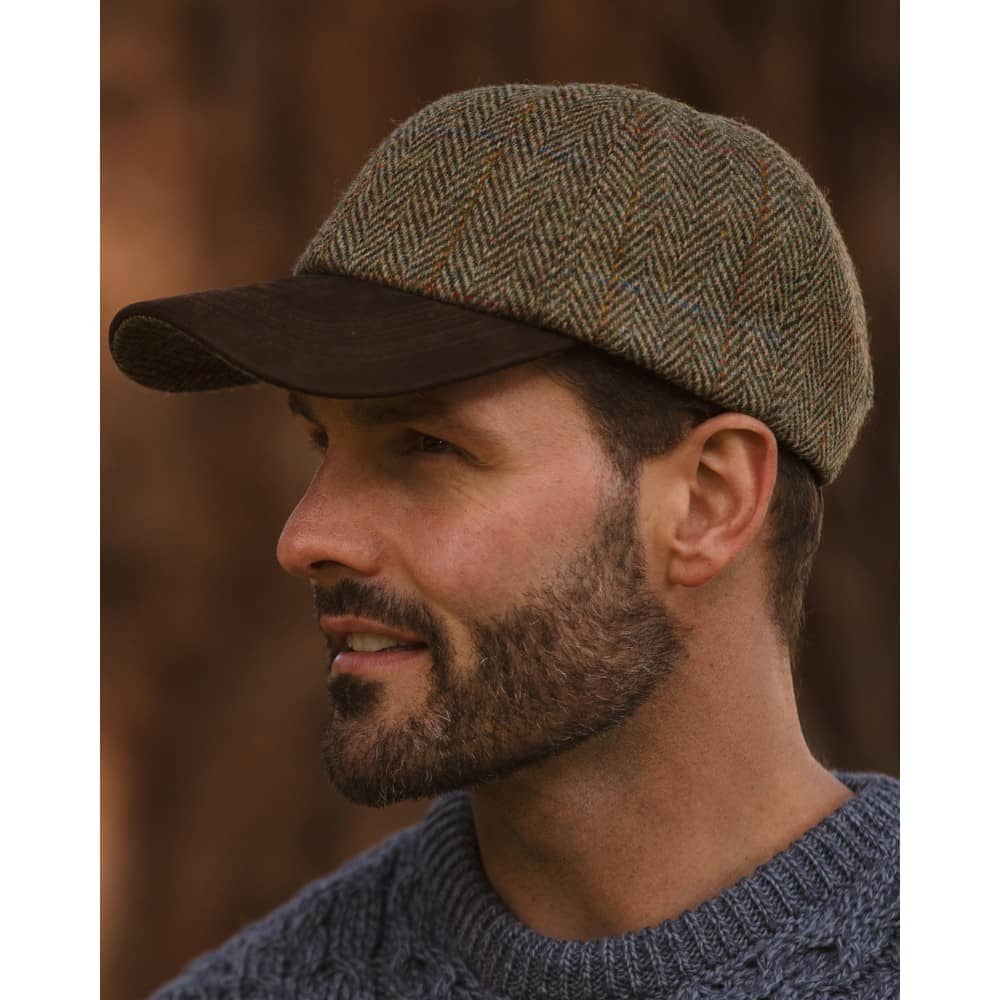 Keps Harris Tweed - Moss Green