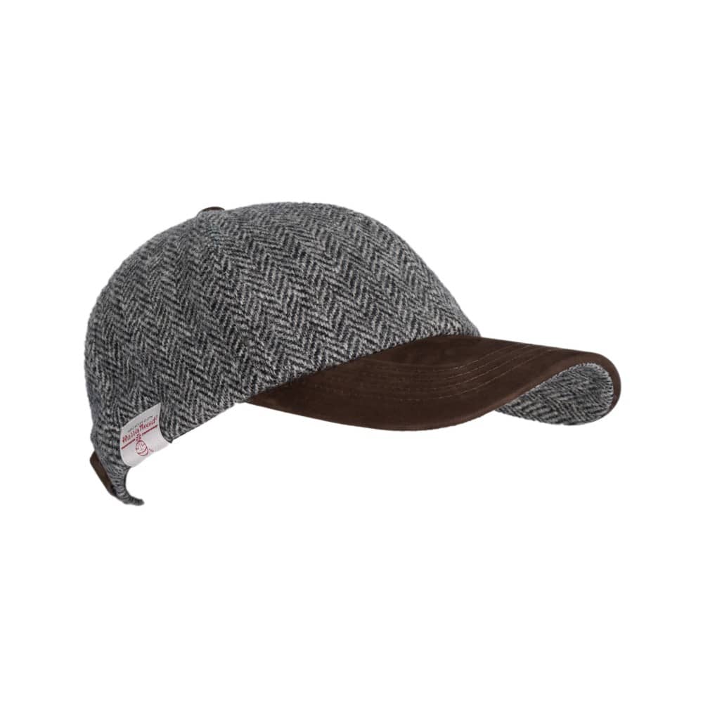 Harris Tweed Mütze - Stahlgrau'