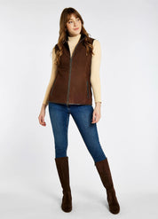 Dubarry Kingston Leather Gilet - Walnut