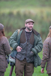 Laksen Ludlow Quilted Shooting Vest - Olive