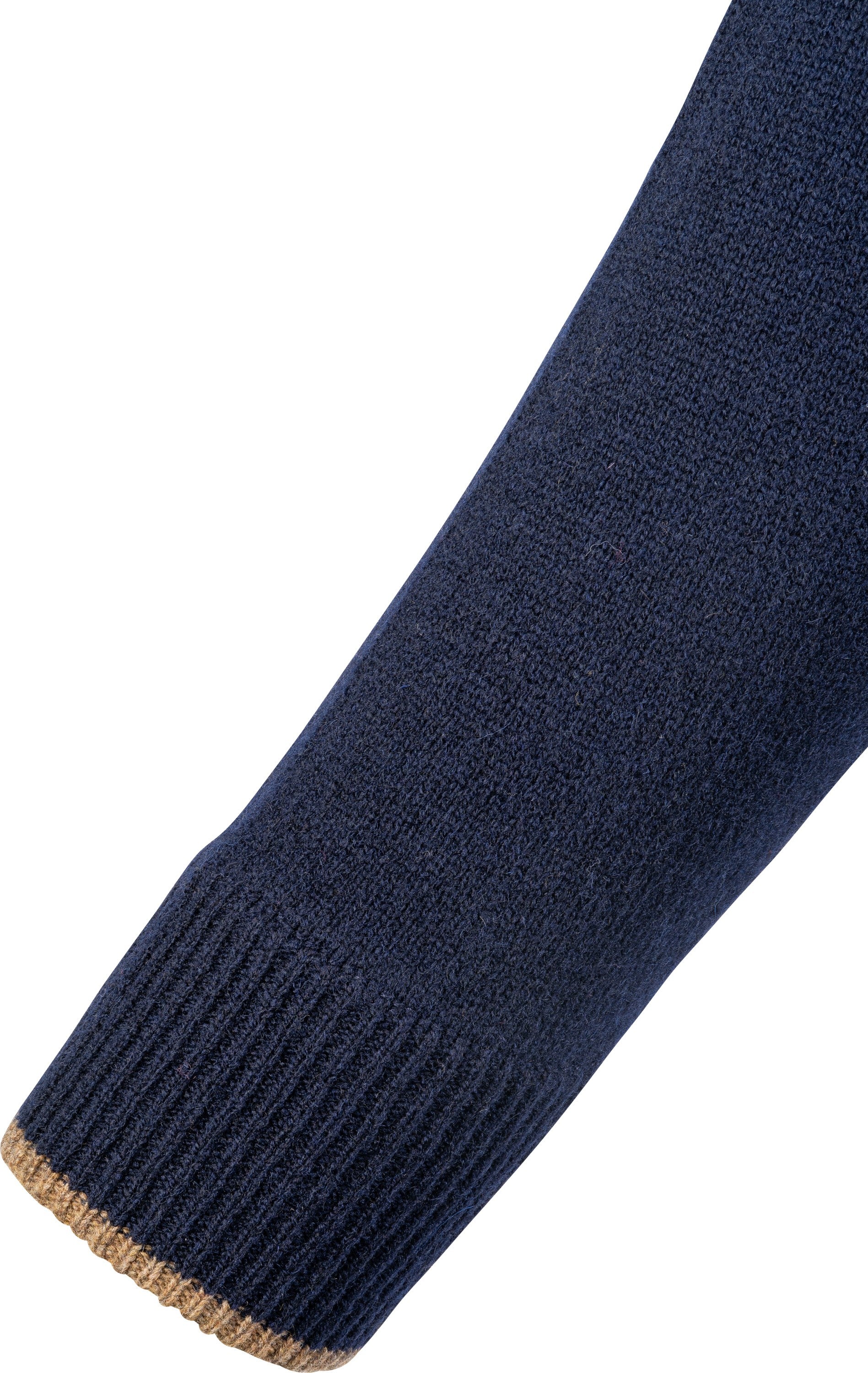 Lammullströja Half-Zip - Marinblå