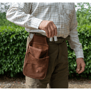 Nubuck Patronväska - Brunt Läder