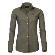 Laksen Olivia Brushed Cotton Shirt - Olive