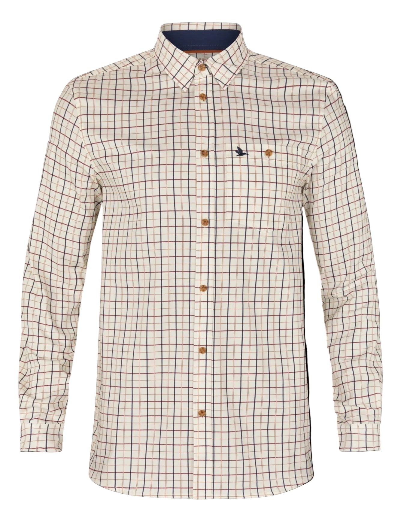 Seeland Oxford Jaktskjorta - Classic Blue & Merlot Check