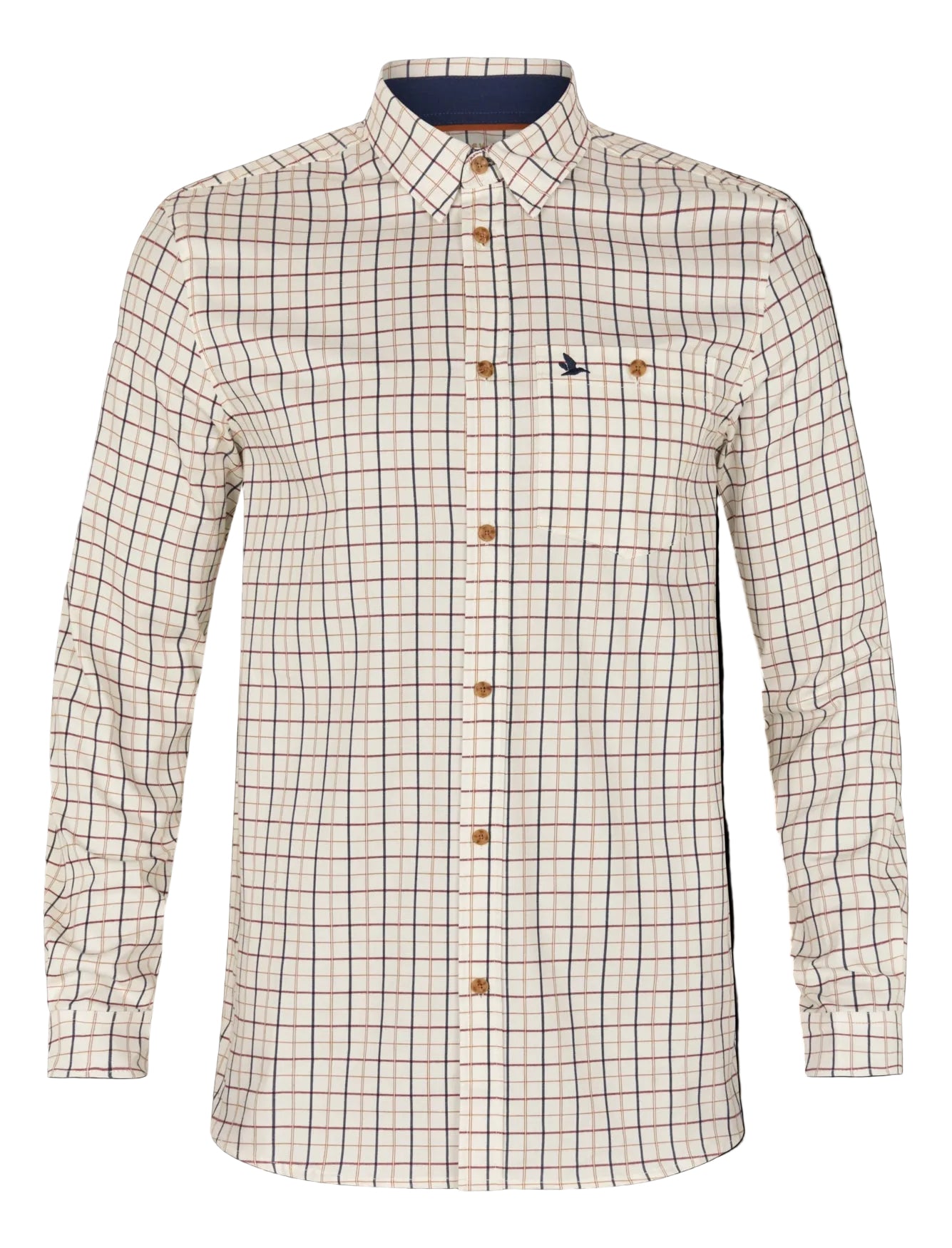 Seeland Oxford Jaktskjorta - Classic Blue & Merlot Check