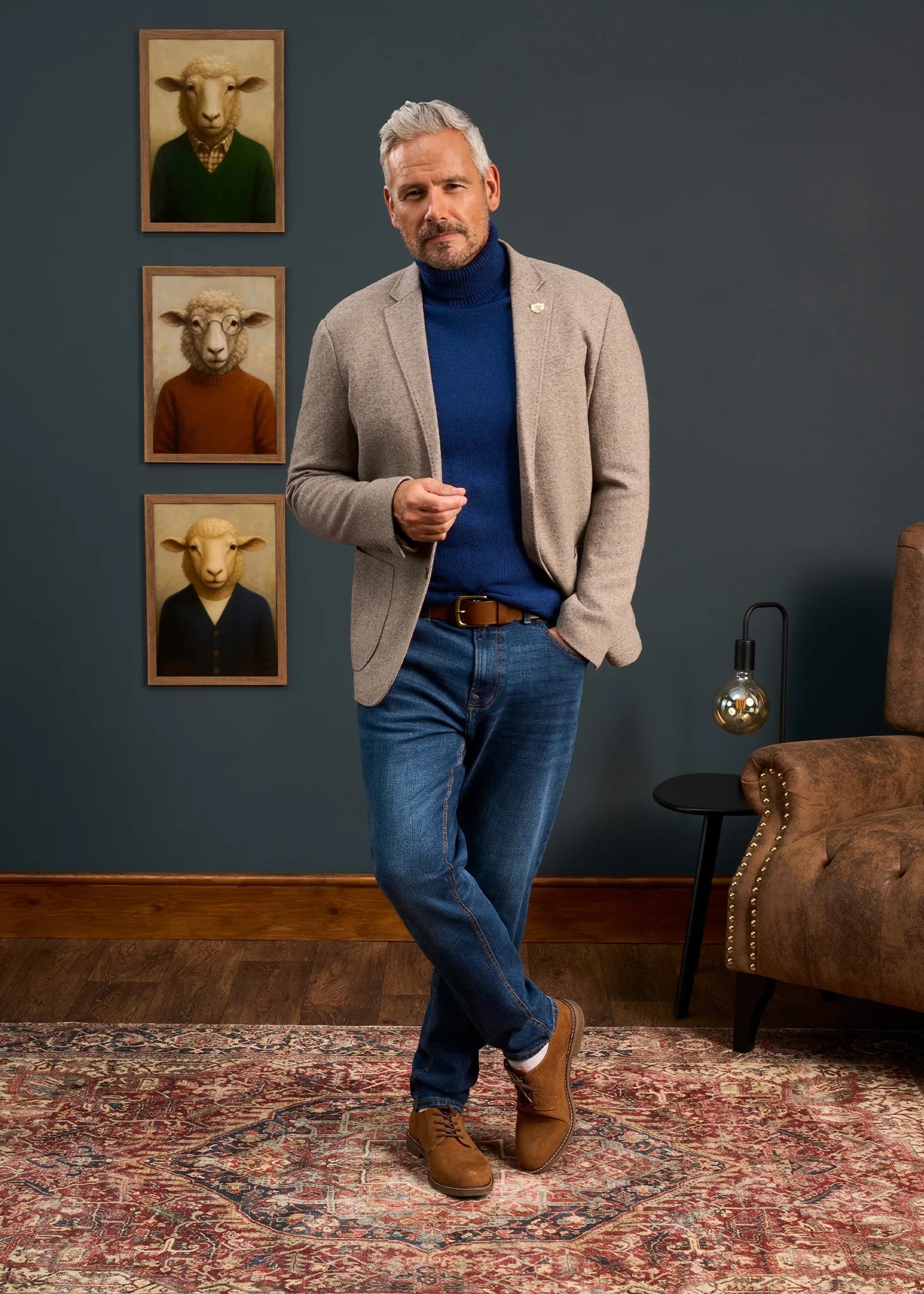 Richmond Knitted Blazer - Oat Grey