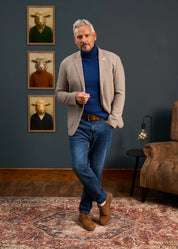 Richmond Knitted Blazer - Oat Grey