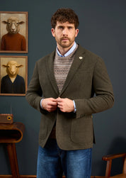 Richmond Knitted Blazer - Olive