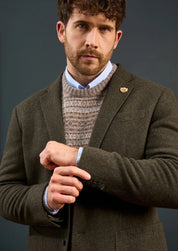 Richmond Knitted Blazer - Olive