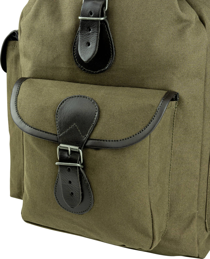 Ryggsäck Grön Canvas - Day Pack