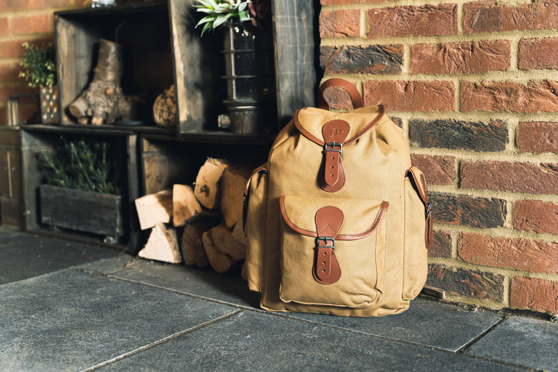 Ryggsäck Beige Canvas - Day Pack