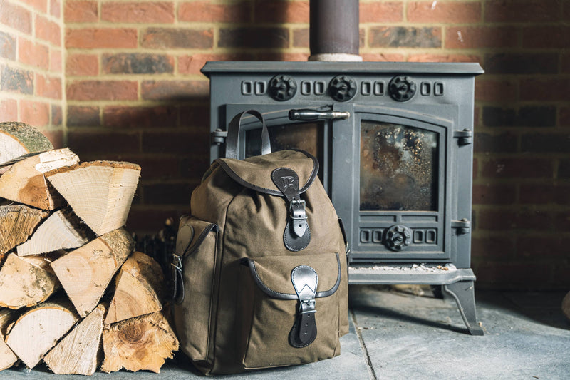 Ryggsäck Grön Canvas - Day Pack