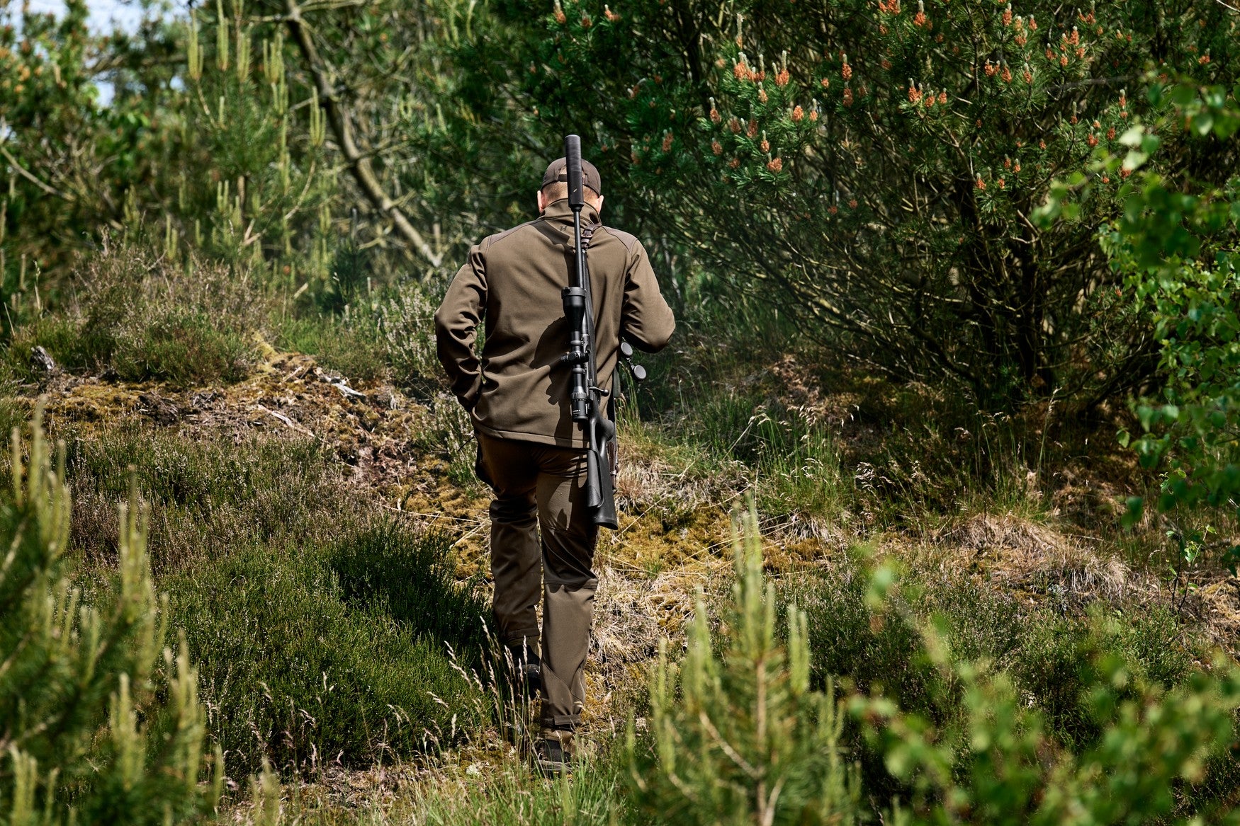 Scandinavian Fleecejacka - Willow Green/Shadow Brown