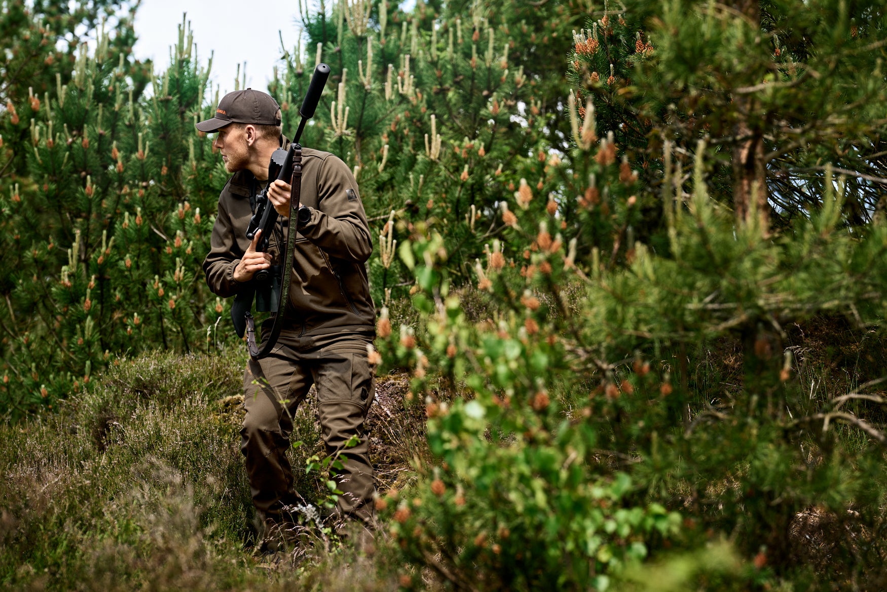 Scandinavian Fleecejacka - Willow Green/Shadow Brown