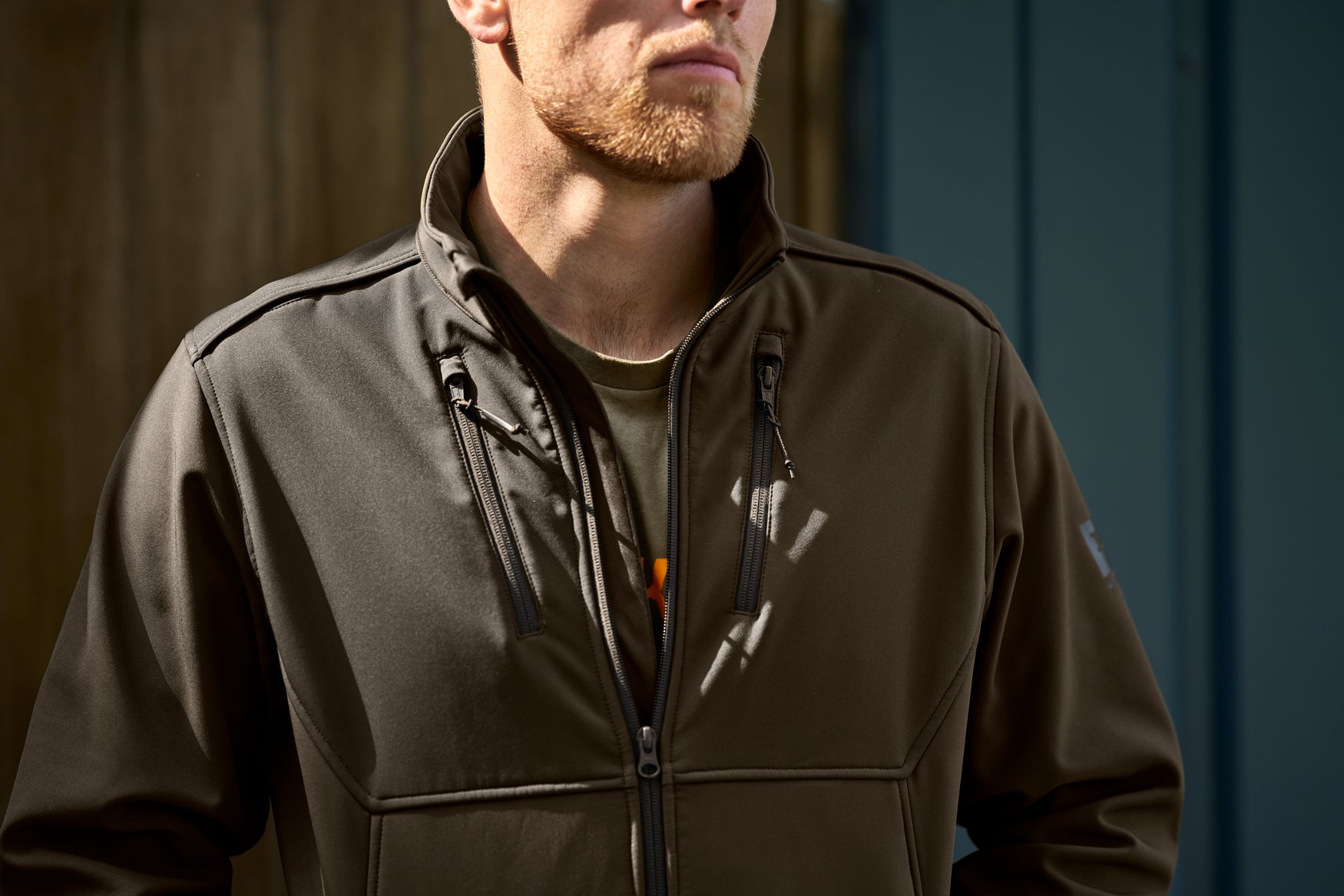 Scandinavian Fleecejacka - Willow Green/Shadow Brown