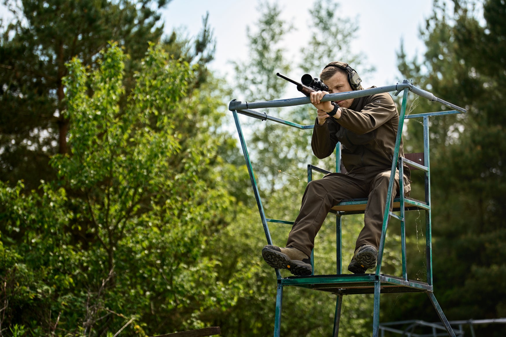 Scandinavian Fleecejacka - Willow Green/Shadow Brown