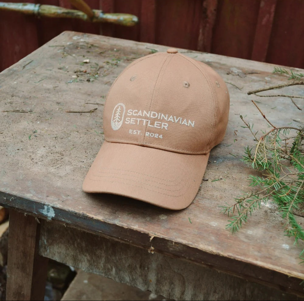 Scandinavian Settler- Bomullskeps - Brun