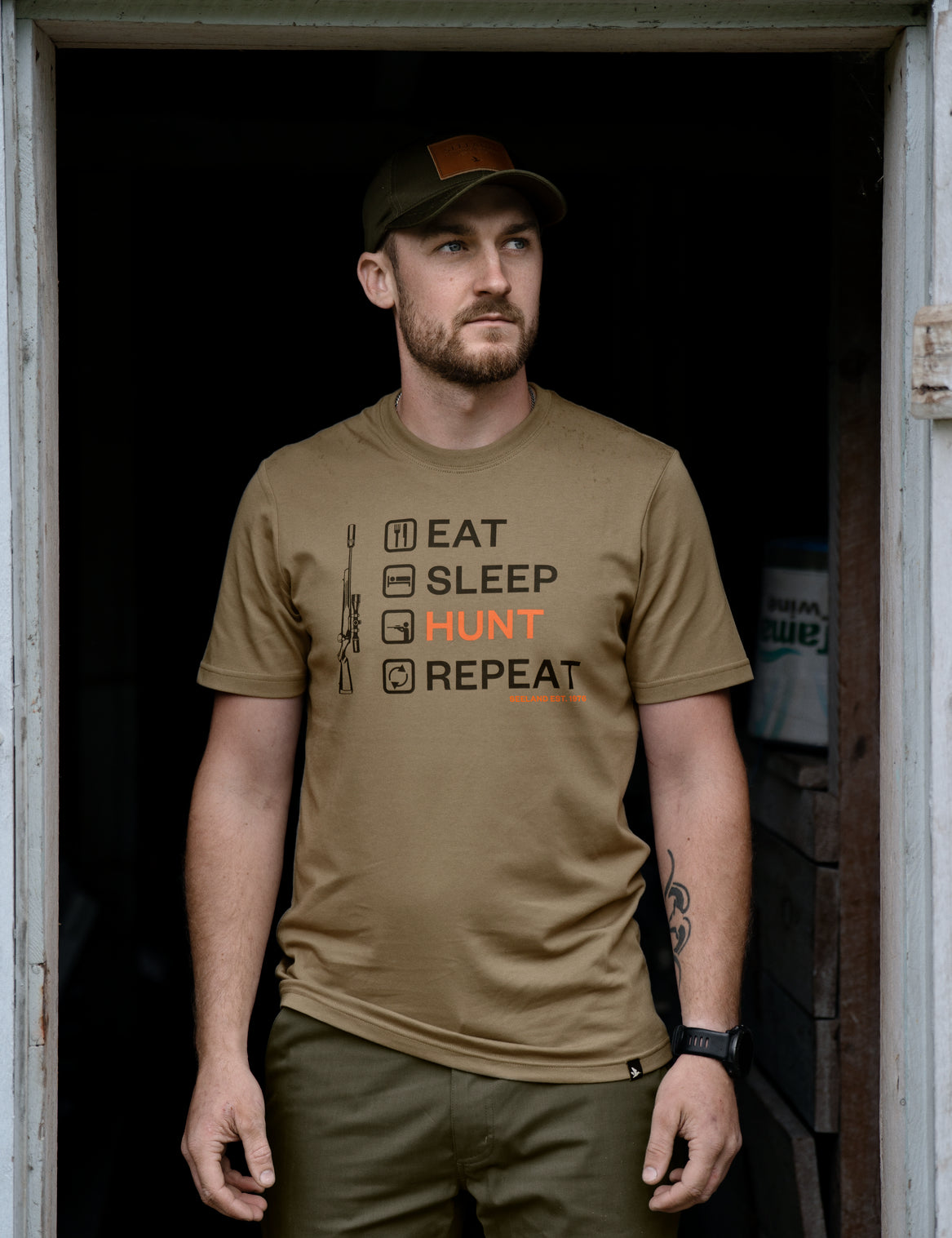 Seeland Cross-list T-Shirt - Covert Green