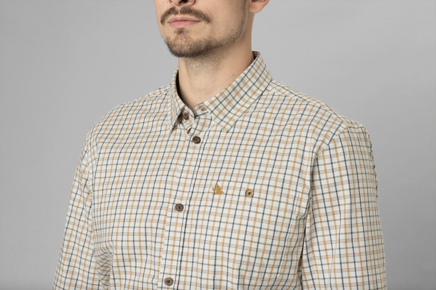 Seeland Oxford Jaktskjorta - Classic Blue & Brown Check