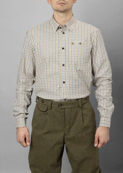 Seeland Oxford Jaktskjorta - Classic Blue & Brown Check