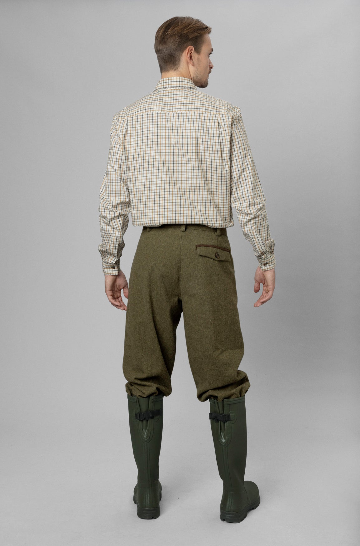 Seeland Oxford Jaktskjorta - Classic Blue & Brown Check