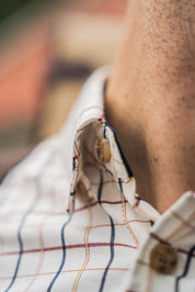 Seeland Oxford Jaktskjorta - Classic Blue & Merlot Check