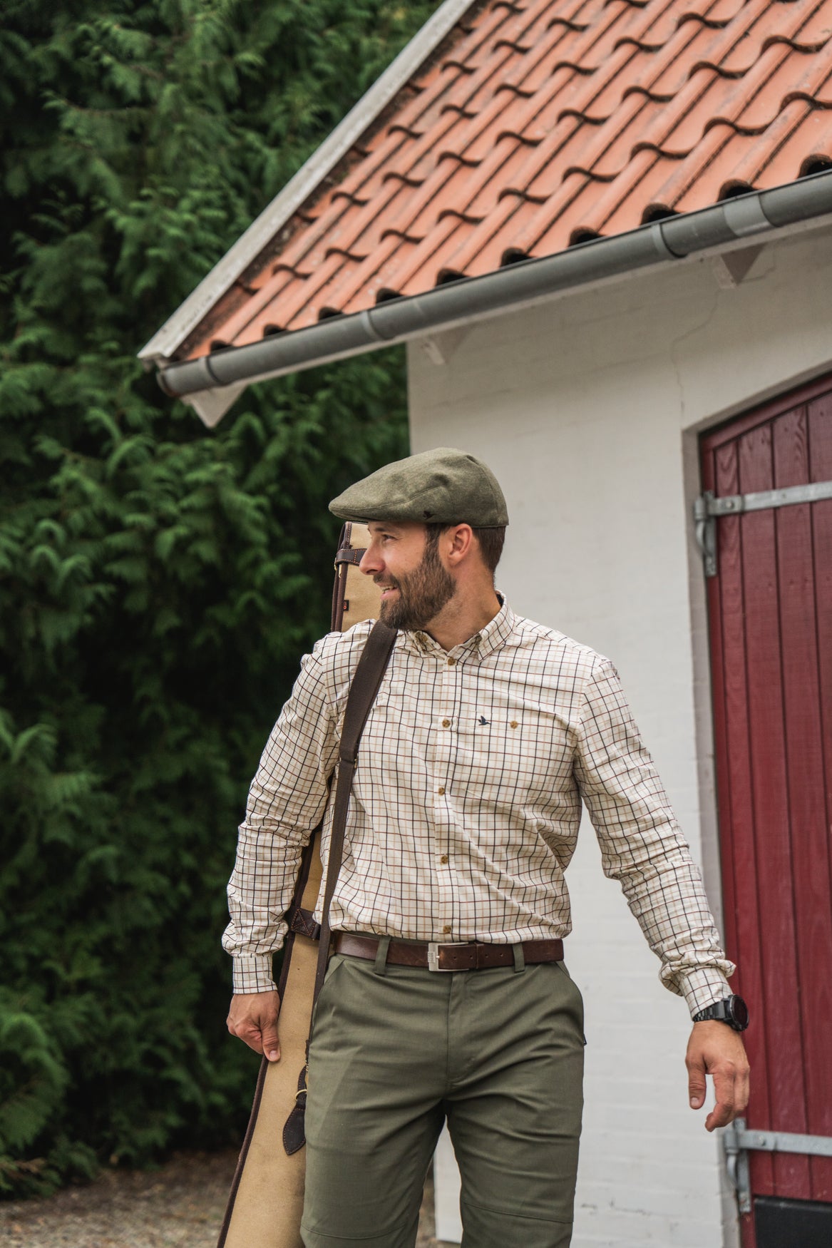 Seeland Oxford Jaktskjorta - Classic Blue & Merlot Check