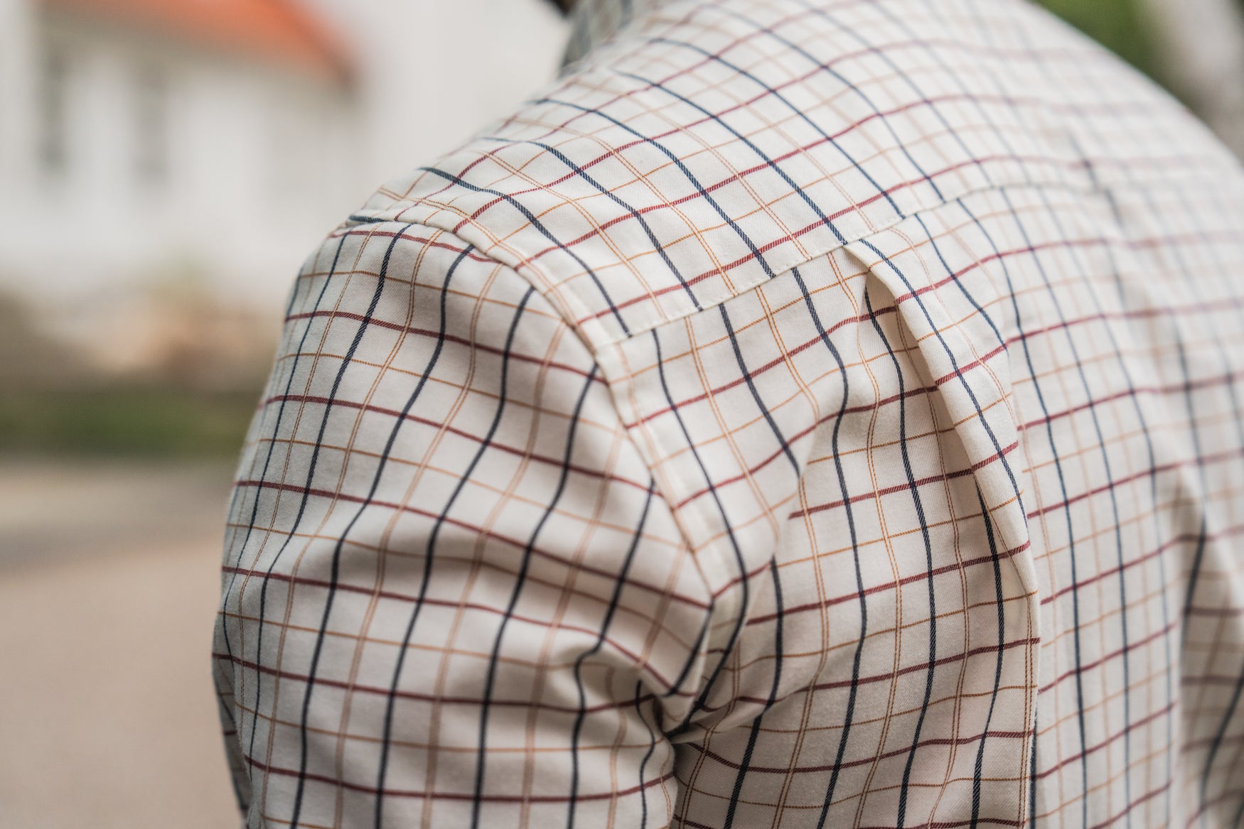 Seeland Oxford Jaktskjorta - Classic Blue & Merlot Check