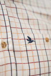 Seeland Oxford Jaktskjorta - Classic Blue & Merlot Check