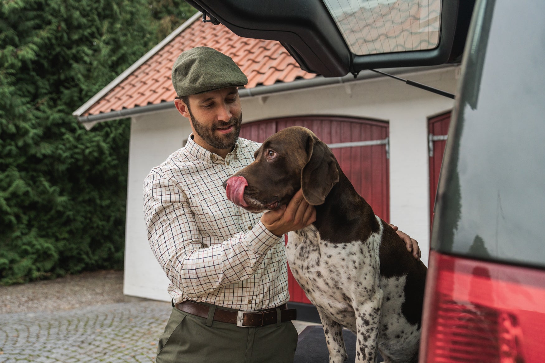 Seeland Oxford Jaktskjorta - Classic Blue & Merlot Check