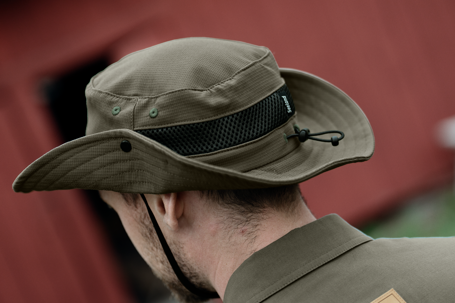Seeland Selous Boonie Hatt - Grape Leaf - detalj