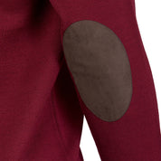 Sussex V-neck Merino Sweater - Bordeaux