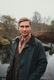 Waxed Jacket Men Green - Grinda