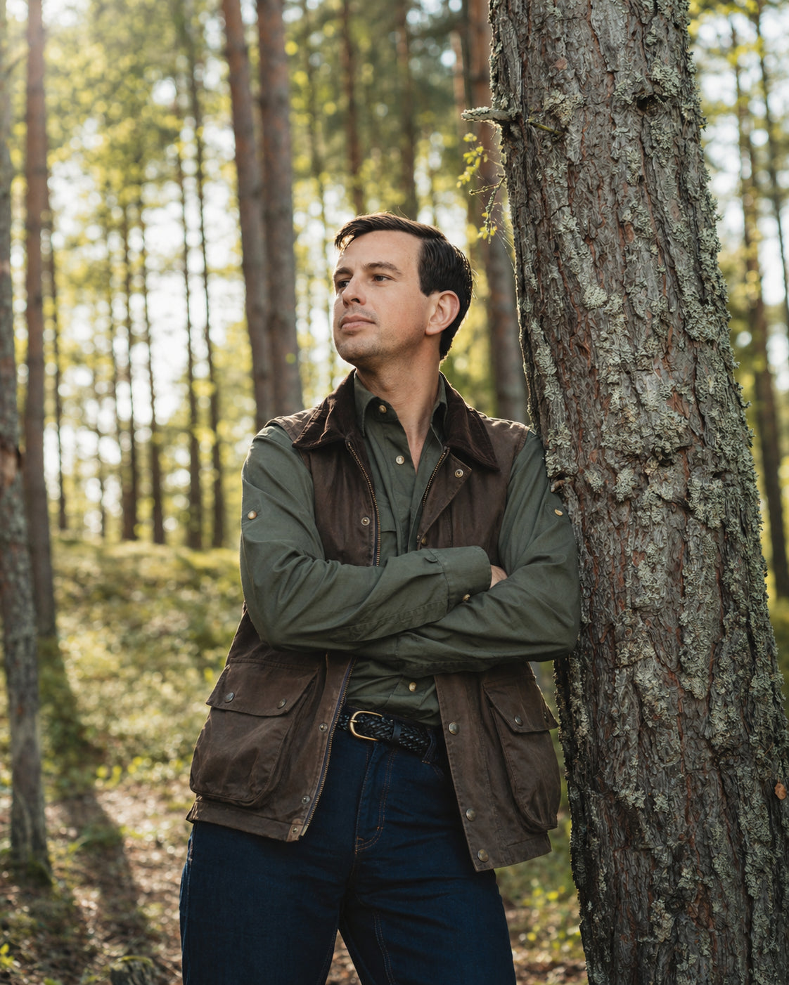 Vaxad Väst Brun - Grinda