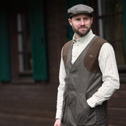 Vintage Wing Vest - Olive Melange