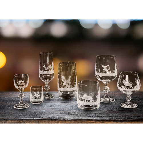 Whiskeyglas - Jaktmotiv 6-pack