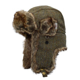 Pälsmössa Harris Tweed - Trapper Hat Charcoal