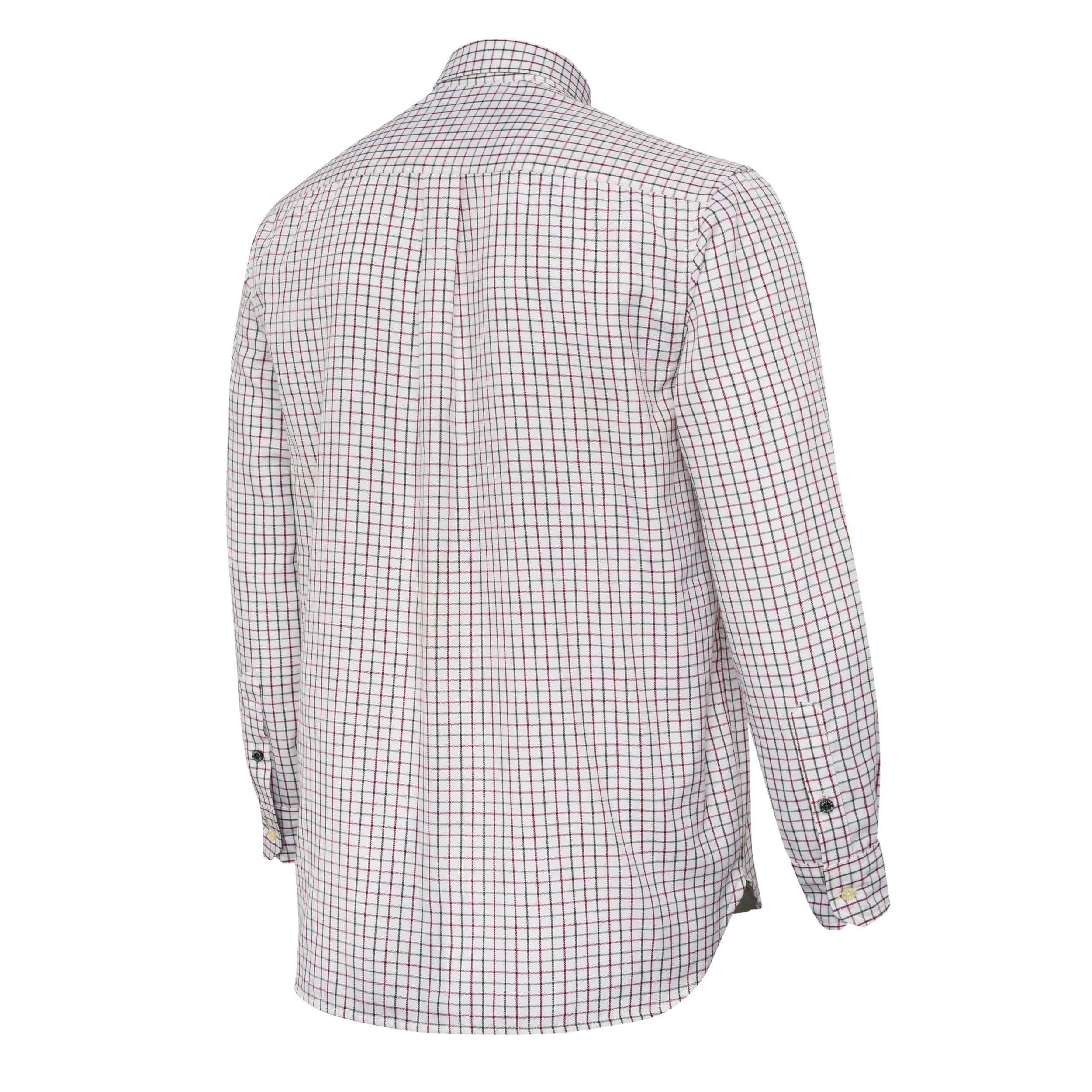 Charlow Shirt - White & Green Check