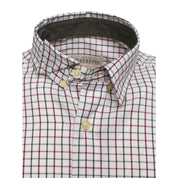 Charlow Shirt - White & Green Check