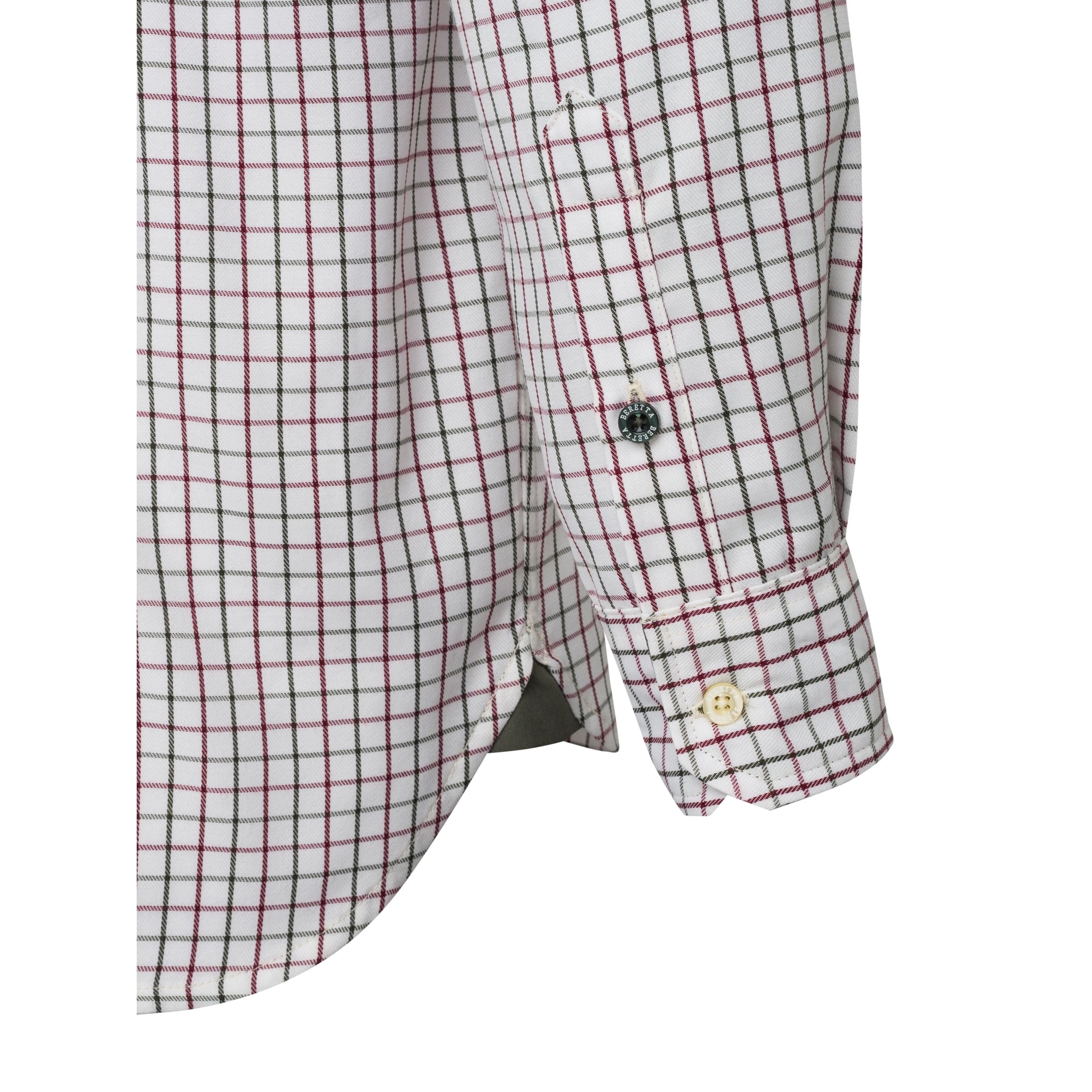 Charlow Shirt - White & Green Check